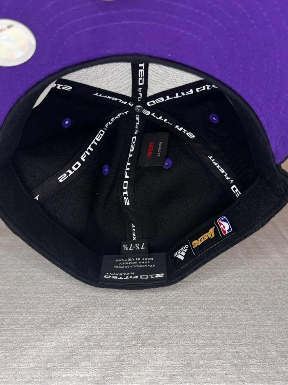 adidas Los Angeles Lakers Black and Purple Hat